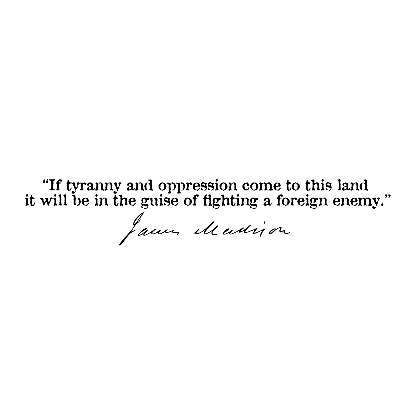 James Madison | Rocks