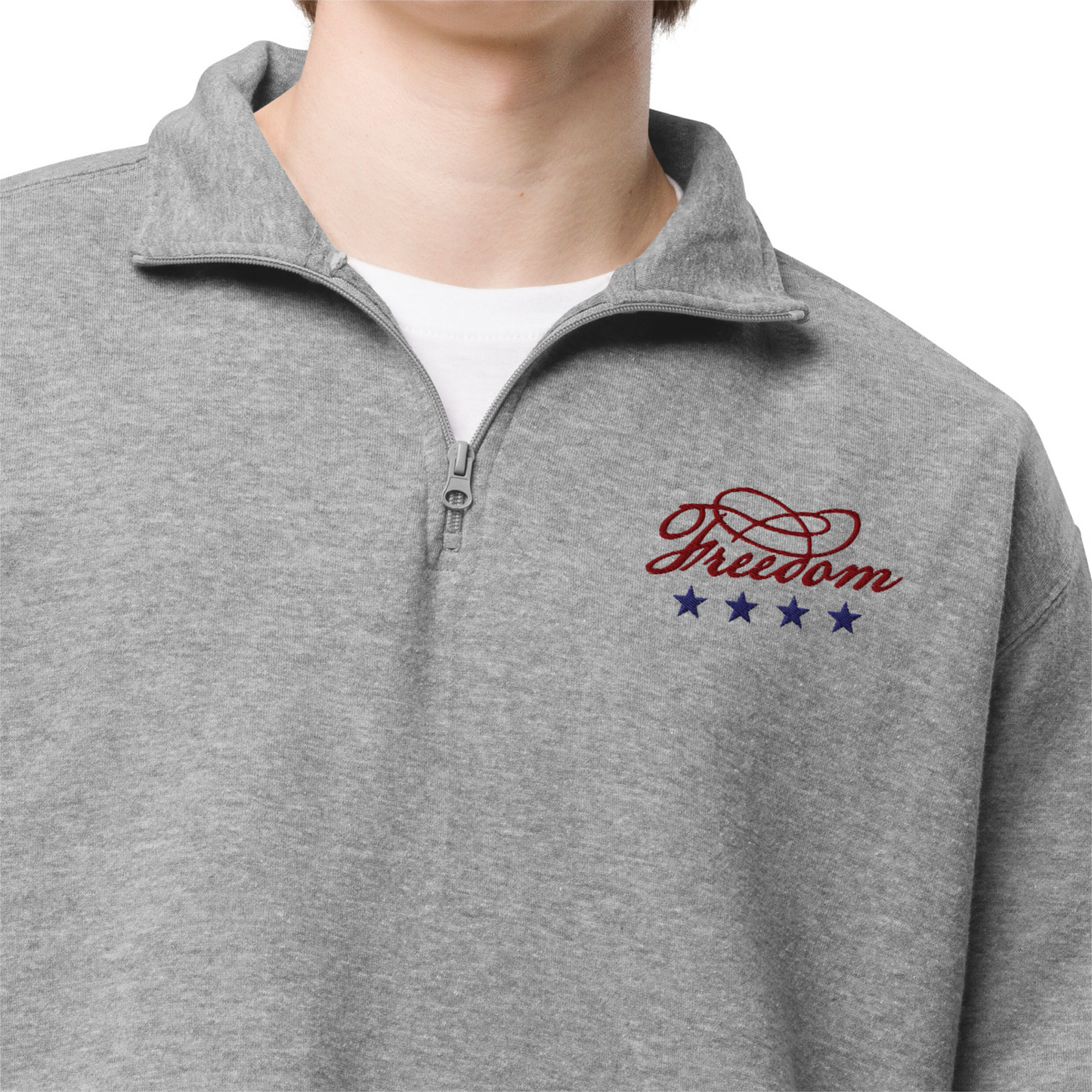 Freedom | Unisex fleece pullover (embroidered)