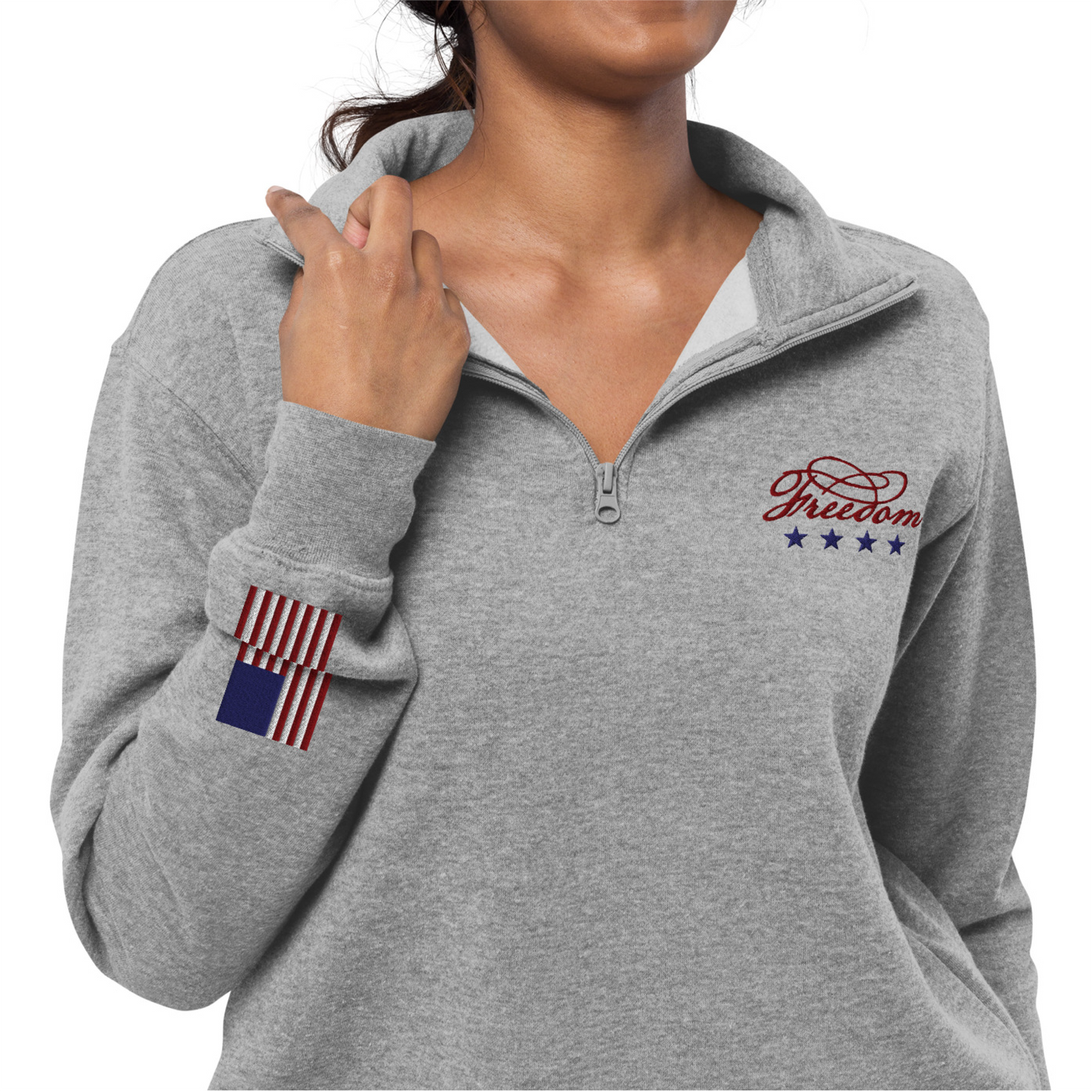 Freedom | Unisex fleece pullover (embroidered)