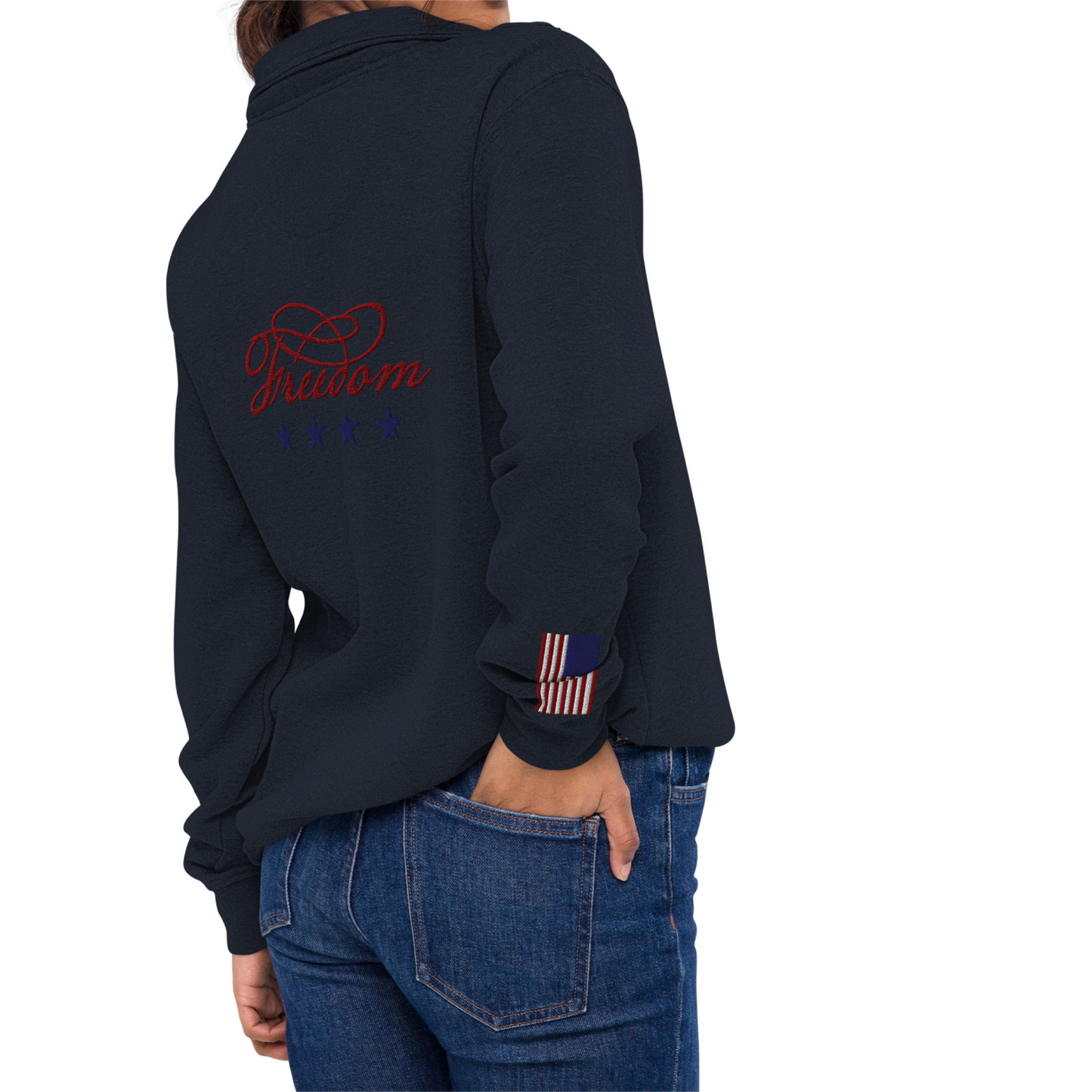 Freedom | Unisex fleece pullover (embroidered)