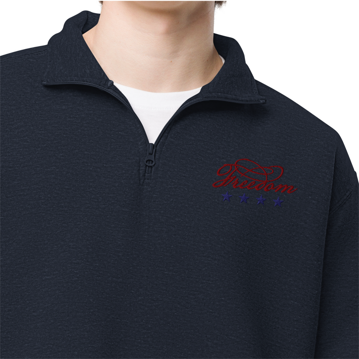 Freedom | Unisex fleece pullover (embroidered)